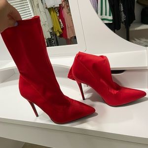Red booties!